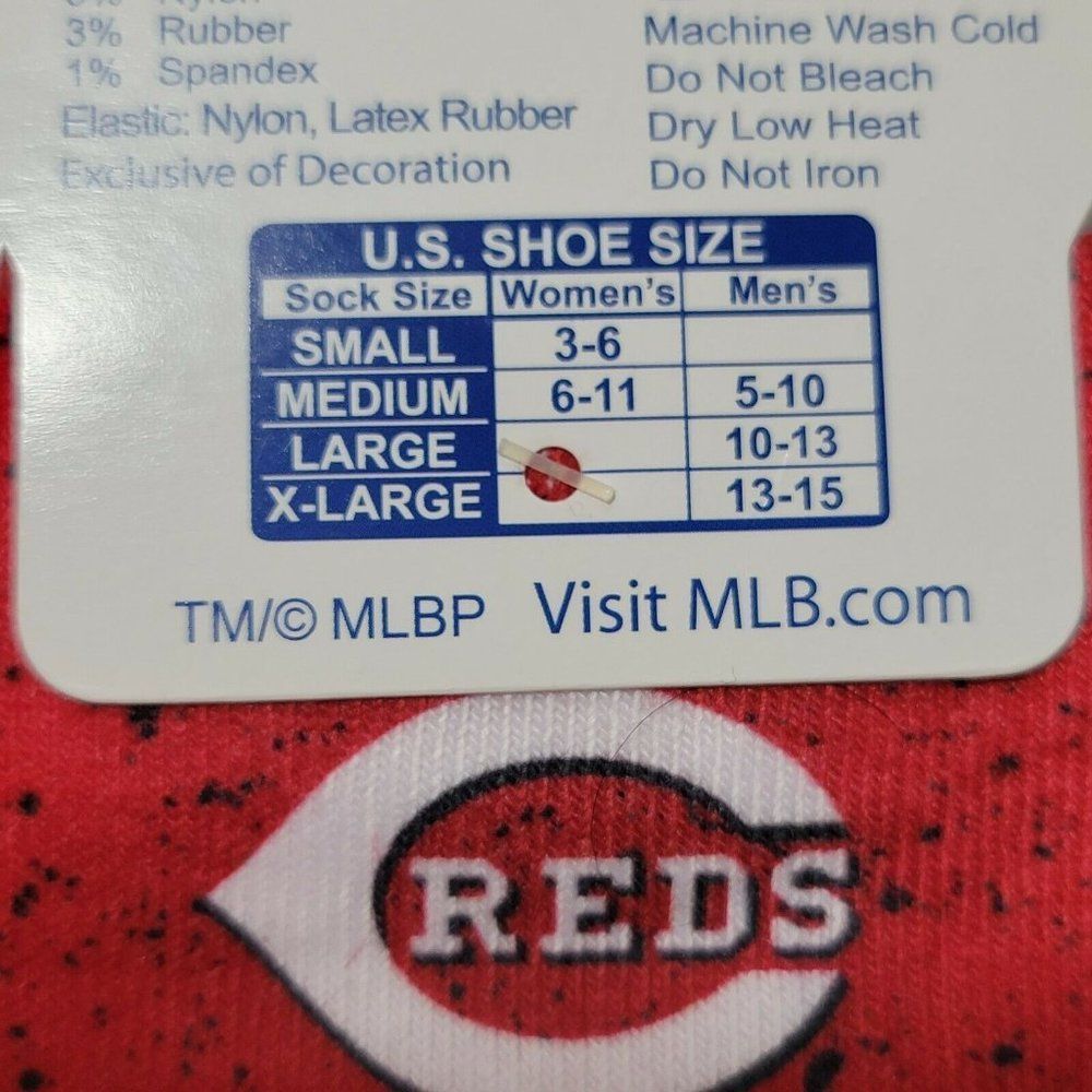 Cincinnati Reds Socks Mens Size Large 10-13 Baseball MLB Sublimated Team NEW‎ - Picture 8 of 10